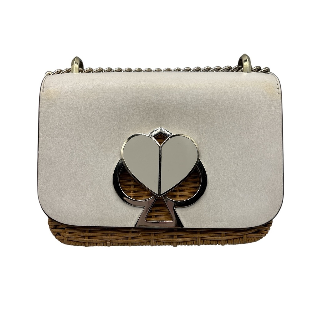 Kate Spade Nicola Turnlock Wicker Crossbody Bag - Picture 3 of 11
